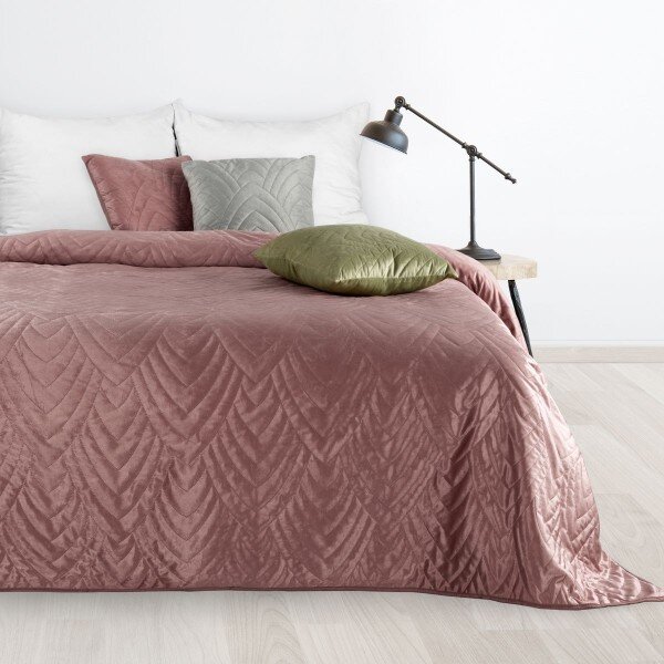 Sametový přehoz na postel Luiz6 růžový new Růžová 220x240 cm