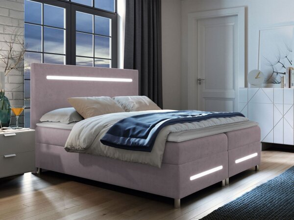 Kontinentální postel Trunida LED, Rozměr postele: 140x200, Barva:: Fresh 09 5903211176456