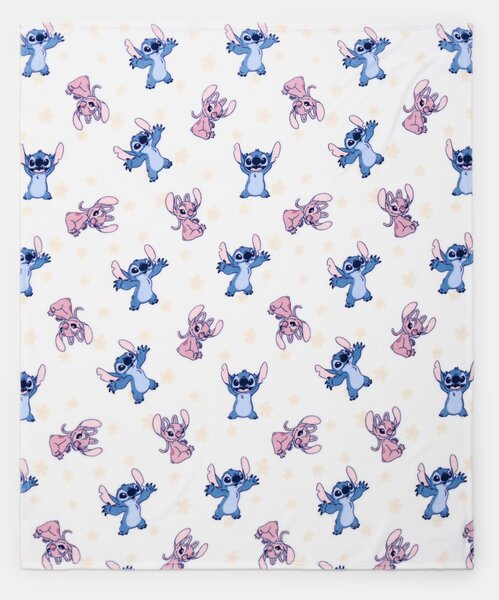 Sinsay - Dětská deka Lilo & Stitch - bílá