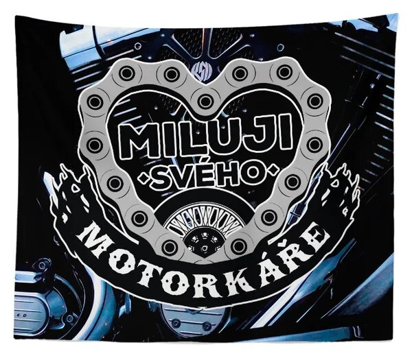 Sablio Deka Miluji svého motorkáře: 150x120 cm