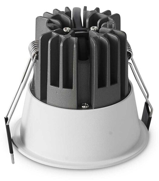 LED Zápustné bodové svítidlo Ideal Lux Game Round Black White 192338 11W 850lm 3000K IP20 kulaté černé