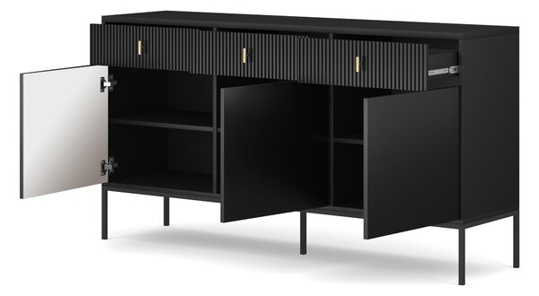 Komoda Magara 3D3S (černá)