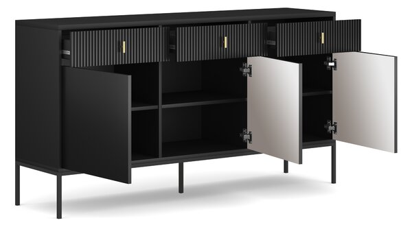 Komoda Magara 3D3S (černá)