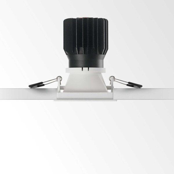 LED Zápustné bodové svítidlo Ideal Lux Game Square White Black 192352 11W 850lm 3000K IP20 hranaté bílo-černé