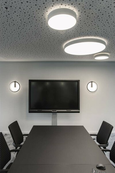 BIG WHITE SLV ONE 40 DALI Indoor, nástěnné LED svítidlo, černé, 3000/4000K 1002915