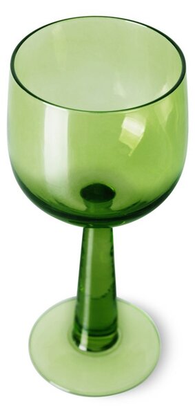 Set 4ks zelená lim sklenice na víno na vysoké noze The Emeralds - Ø 8*17cm/ 200ml - HKLIVING