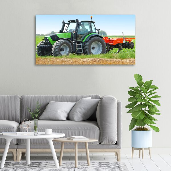 Foto obraz na plátně Traktor na poli oc-71871011