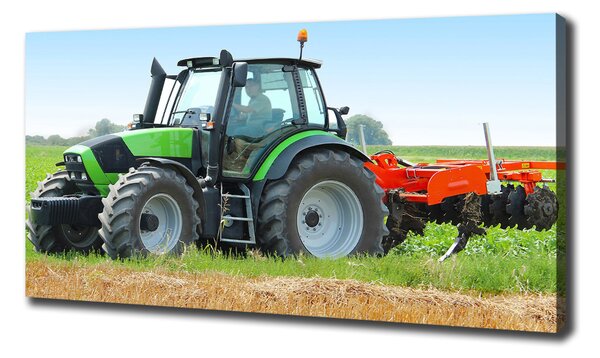 Foto obraz na plátně Traktor na poli oc-71871011