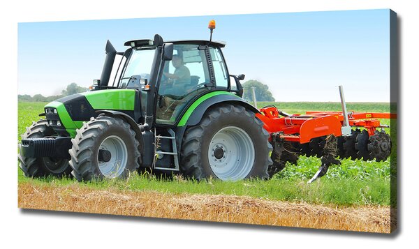 Foto obraz na plátně Traktor na poli oc-71871011