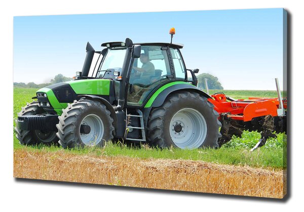 Foto obraz na plátně Traktor na poli oc-71871011