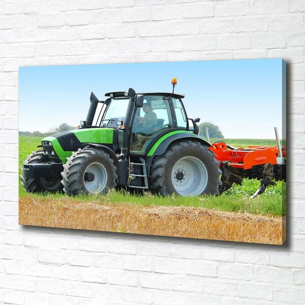 Foto obraz na plátně Traktor na poli oc-71871011