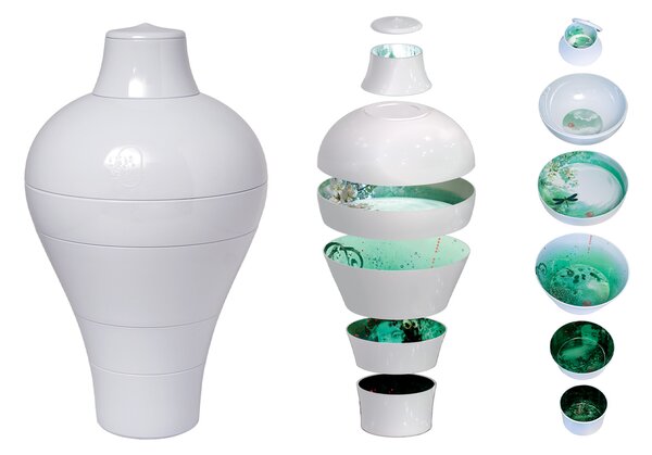 Ibride designové mísy a talíře Ming Acqua