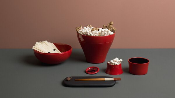 Ibride designové mísy a talíře Ming China Red