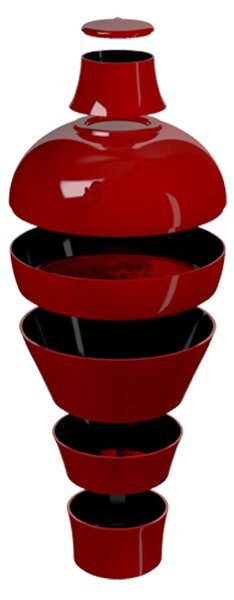 Ibride designové mísy a talíře Ming China Red