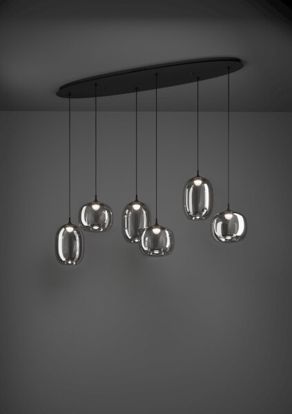 Eglo 390415 - LED Stmívatelný lustr na lanku LARVA 6xLED/3,7W/230V 2700-6500K+DO