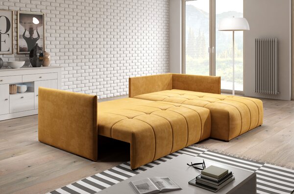 Designová sedací souprava ILONIE - žlutá