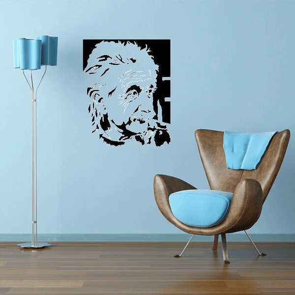 Sablio Samolepka na zeď: Albert Einstein - 40x60 cm