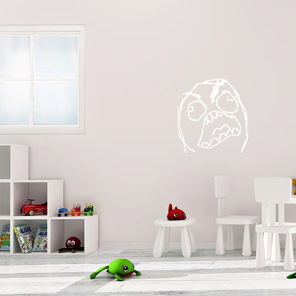 Sablio Samolepka na zeď: Meme Angry - 57x60 cm