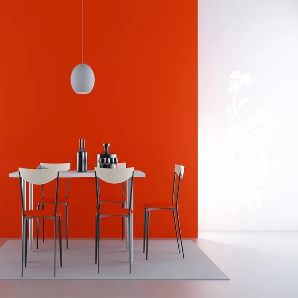 Sablio Samolepka na zeď: Motýlí ornament - 60x22 cm
