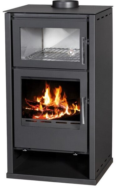 V05 Regina F Krbová kamna s výkonem 8,7 kW, nerezovou troubou a externím pívodem vzduchu
