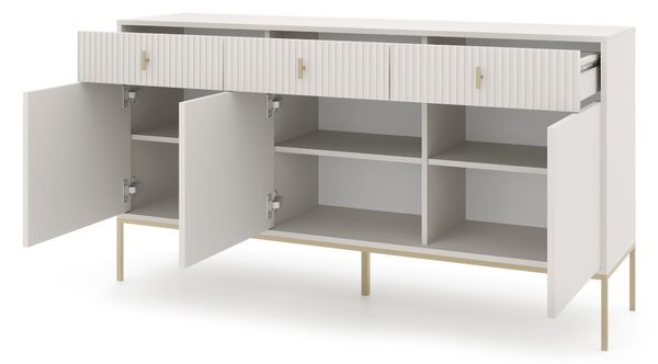 Komoda Magara 3D3S (kašmír + zlatá)