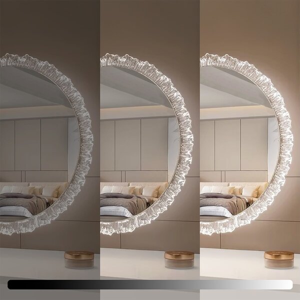 REA Dotykové nástěnné zrcadlo s LED osvětlením YH-3561 60 cm