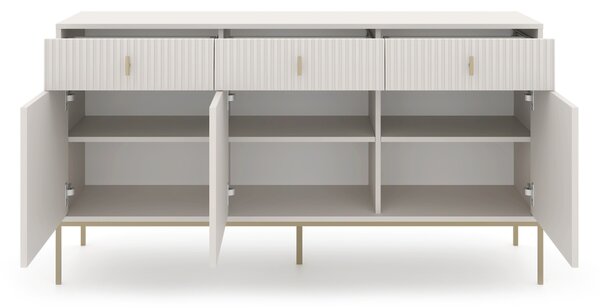 Komoda Magara 3D3S (kašmír + zlatá)