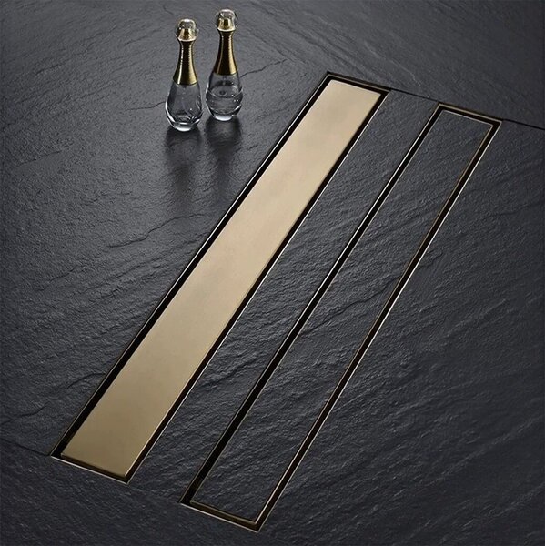 Lineární odtokový žlab Rea Neox Pro 60 cm zlatý