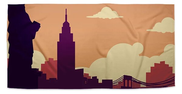 Sablio Ručník New York Socha svobody Art - 30x50 cm