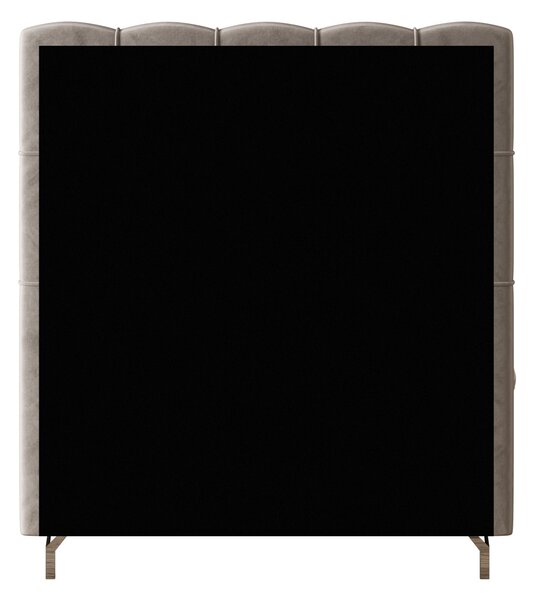 Čalouněná boxspringová postel 90x200 ADRIA 2 - světle šedá