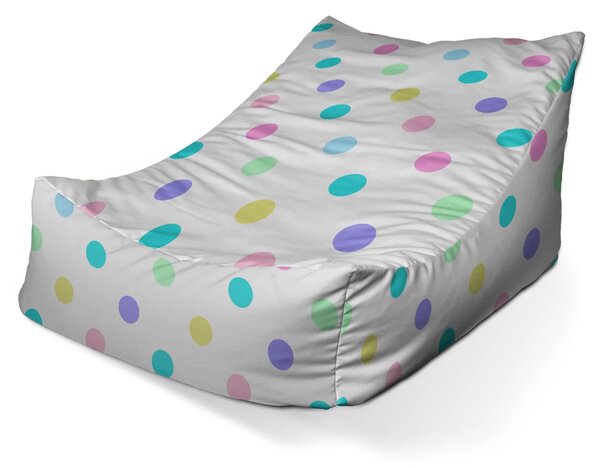 Sablio Sedací vak Lounge Puntík vedle puntíku - 80 x 95 x 50 cm