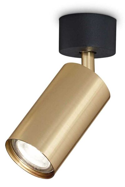 Stropní bodové svítidlo Ideal Lux Dynamite PL1 Ottone Satinato 244662 GU10 1x28W IP20 mosazné