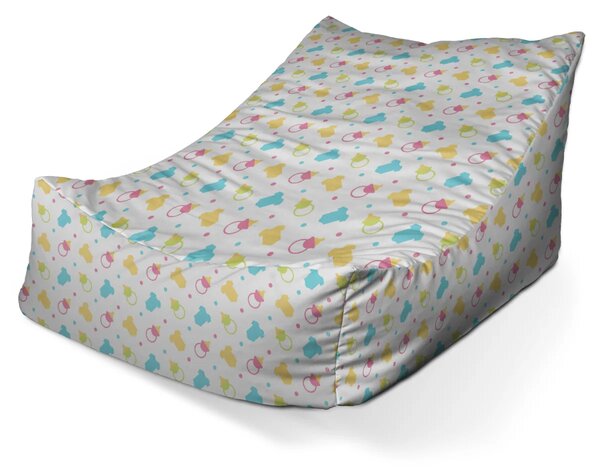 Sablio Sedací vak Lounge Dudlíky a body - 80 x 95 x 50 cm