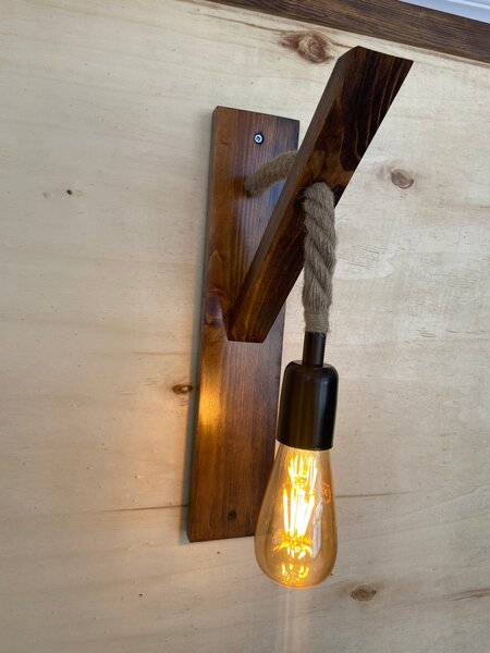 Opviq Nástěnná lampa Aplik II hnědá