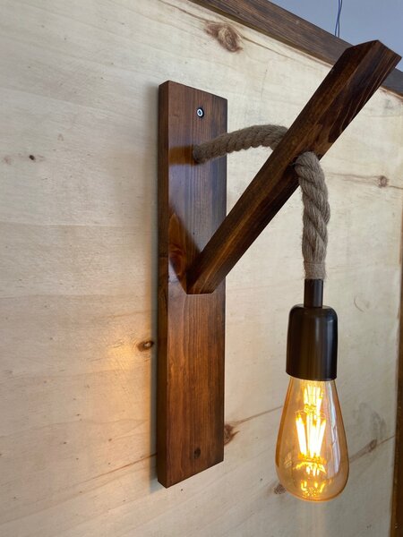 Opviq Nástěnná lampa Aplik II hnědá