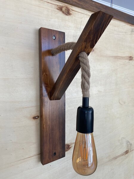 Opviq Nástěnná lampa Aplik II hnědá