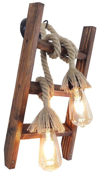 Opviq Nástěnná lampa Aplik III hnědá