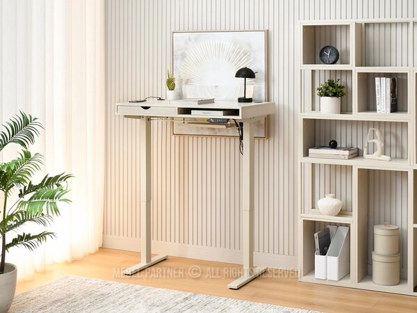Pracovní stůl 100 HESOL - krémový