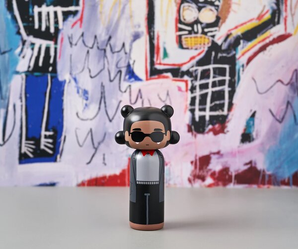 Lucie Kaas designové figurky Kokeshi Dolls Jean-Michel Basquiat