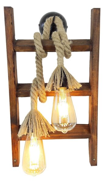 Opviq Nástěnná lampa Aplik III hnědá