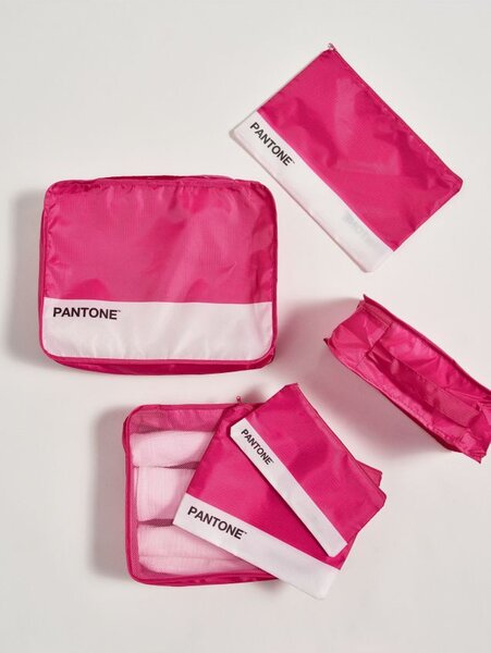 Sinsay - Sada cestovních organizérů Pantone 9 pack - sytě růžová