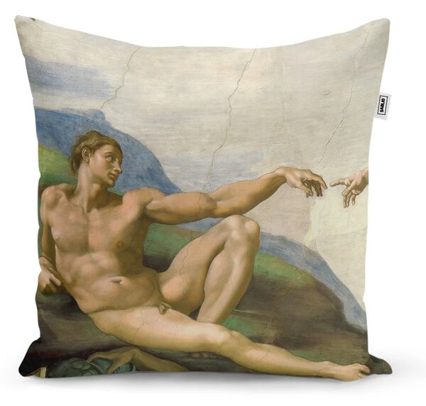 Sablio Polštář Stvoření Adama - Michelangelo Buonarroti - 40x40 cm