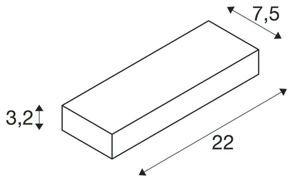 BIG WHITE SLV PEMA WL LED venkovní nástěnné nástavbové svítidlo, IP54, antracit, 3000K 1002069