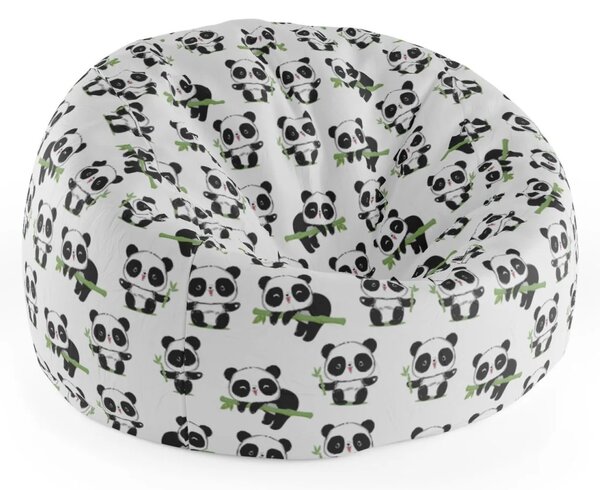 Sablio Sedací vak Cocoon Pandy s větvičkou - 75 x 45 x 35 cm
