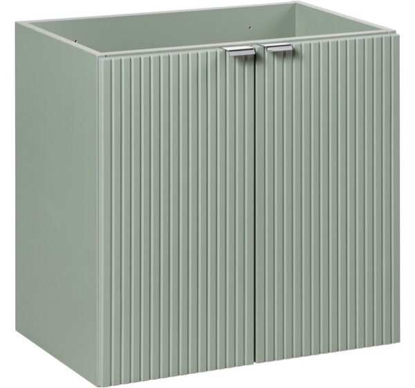 Comad Koupelnová sestava Line Reed Green Pati se skříňkami a umyvadly 140 cm zelená/dub evoke