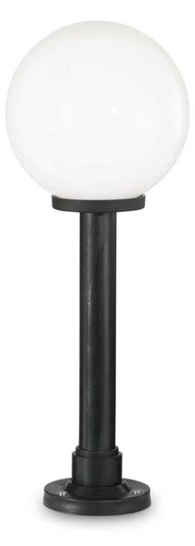 Venkovní sloupkové svítidlo Ideal Lux Classic Globe PT1 Small White 187549 E27 1x60W IP44 černé s bí