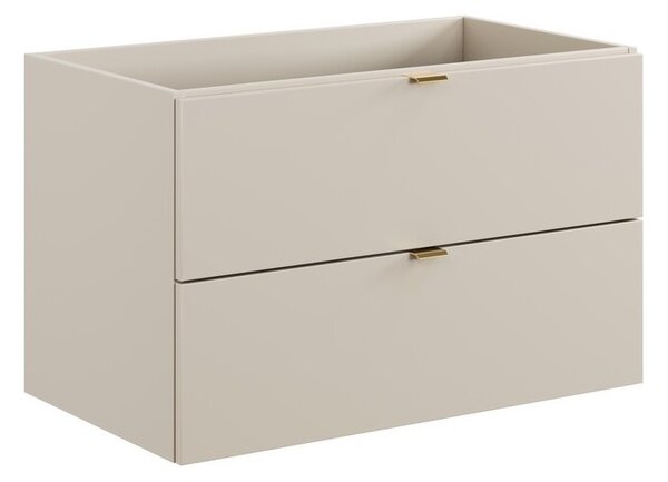 Comad Závěsná skříňka pod umyvadlo Dalia Cashmere s deskou 80 cm kašmírová