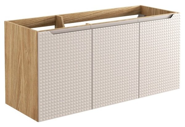 Comad Koupelnová sestava Luxor Beige Cloud se skříňkami a umyvadly 120 cm béžová/dub olejovaný