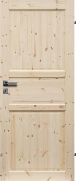 Normandia Interiérové dveře 90 P, 920 × 1970 mm, masivní dřevo, pravé, borovice, plné