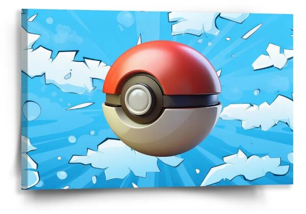 Sablio Obraz Pokemon ball Obloha - 60x40 cm